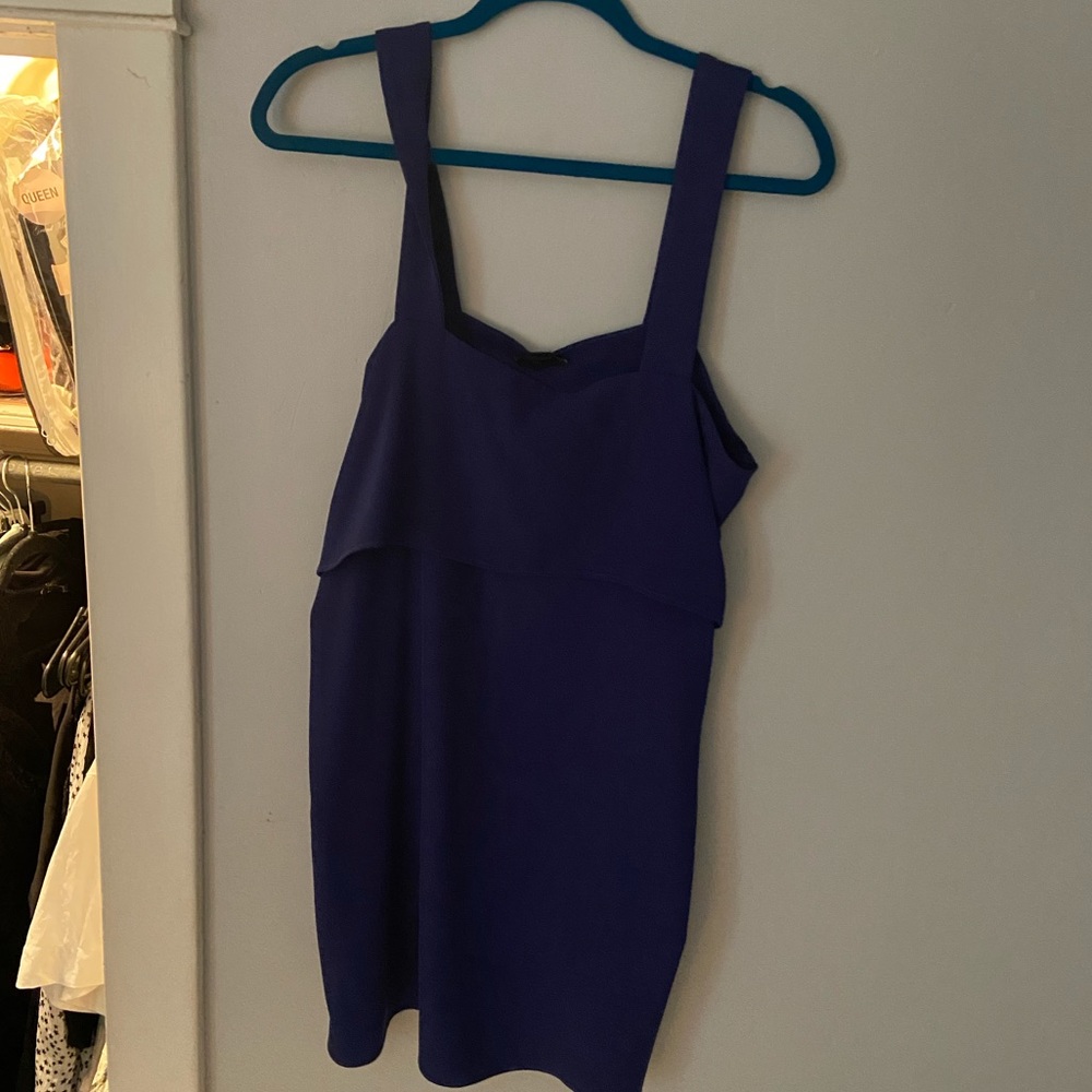 Bloomingdales Aqua block layer dress